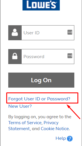 mylowesbenefits Forgot UserID or Password